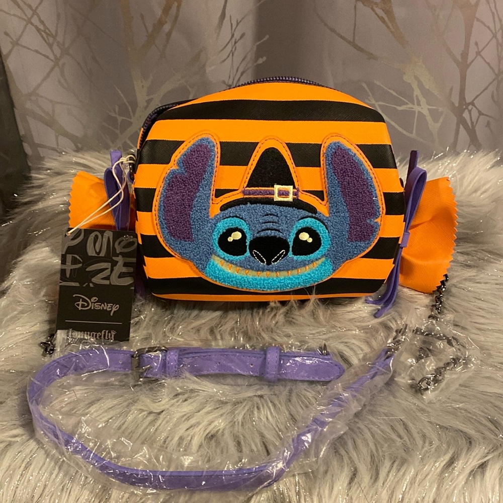 BNWT LOUNGEFLY DISNEY Lilo & Stitch Halloween Candy Crossbody Bag